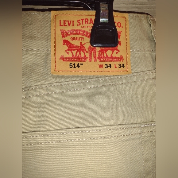 Levi's Beige 514 Straight 34x34 jeans. NWT. - Picture 2 of 13